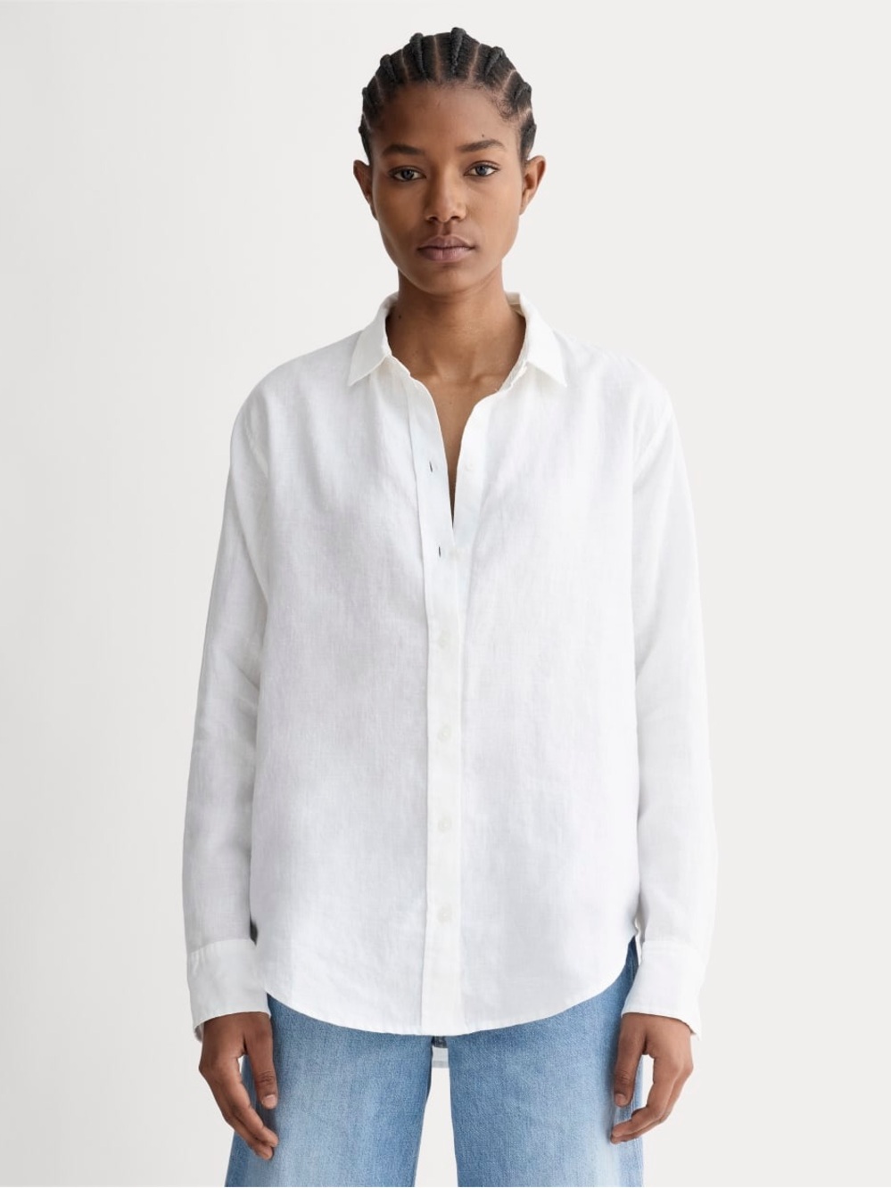 Everlane The Must-Have Relaxed Linen Shirt 4 White 100% European Flax lagenlook